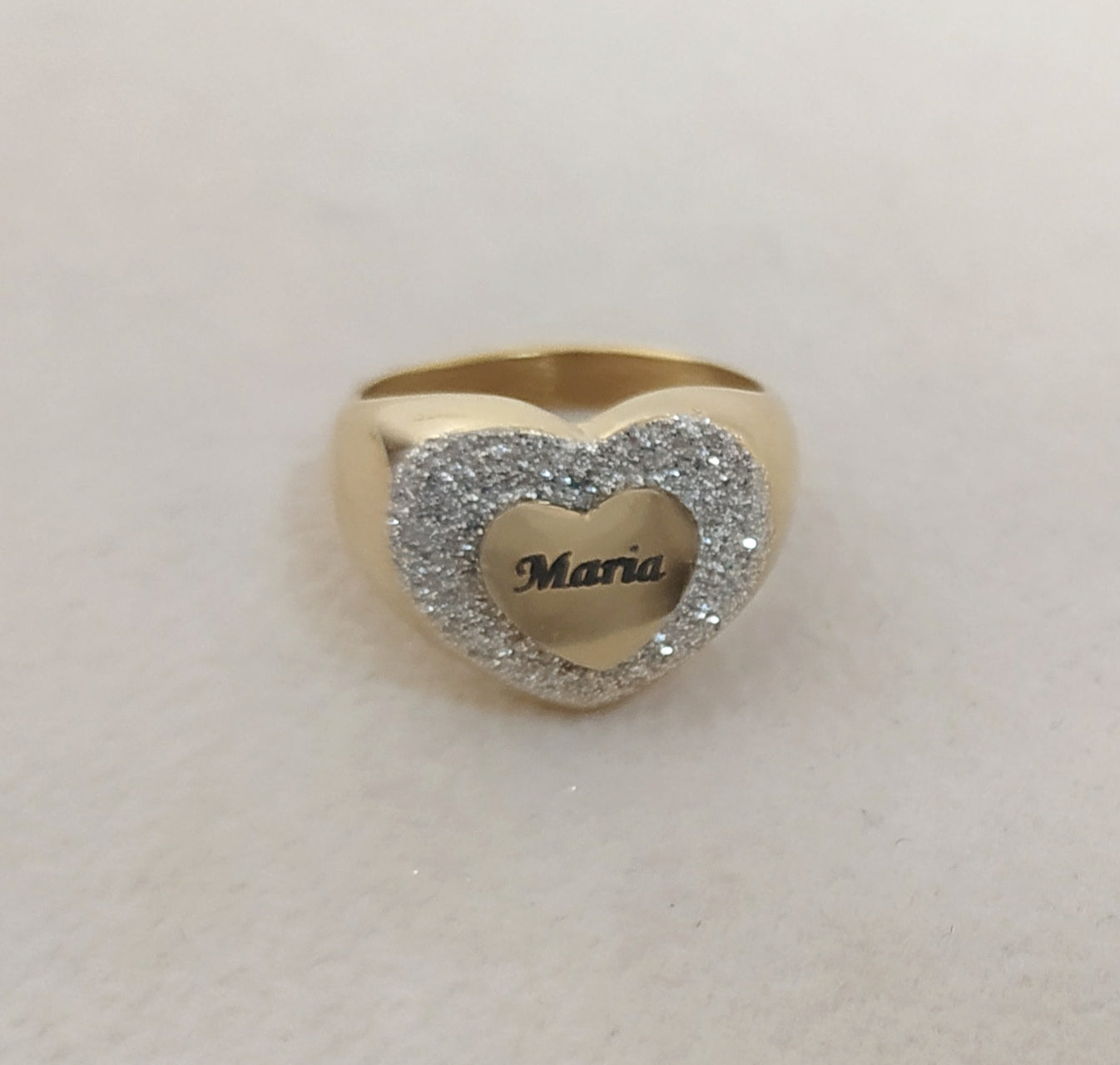 Anello Chevalier heart personalizzabile